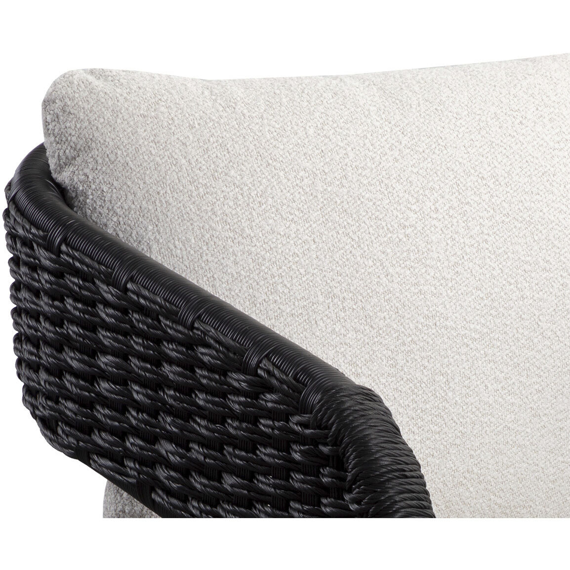 Pylos Black / Louis Cream Outdoor Dining Armchair